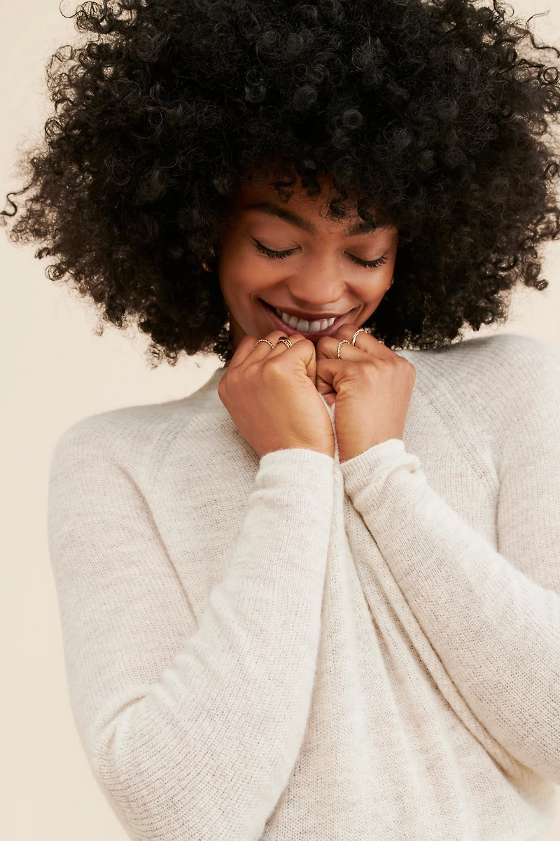 Madewell Ginny V-Neck Raglan Sweater