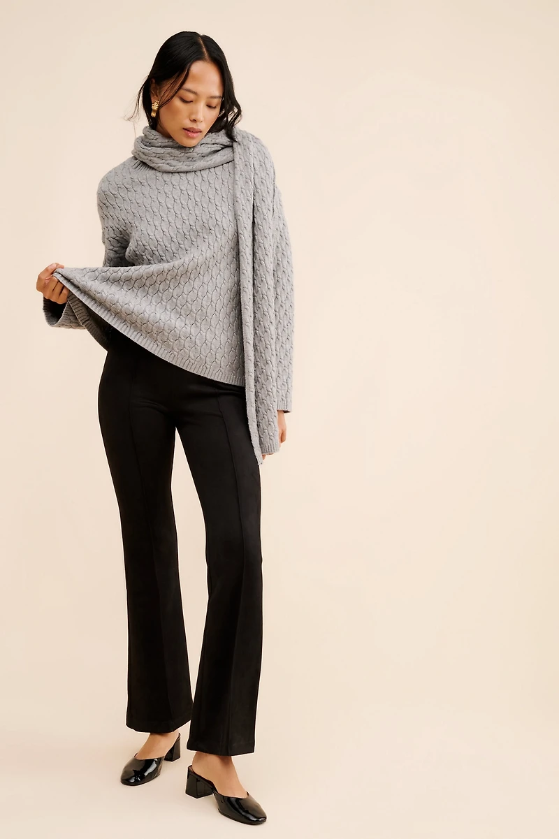 Sanctuary Lana Flare Vegan Suede Pants