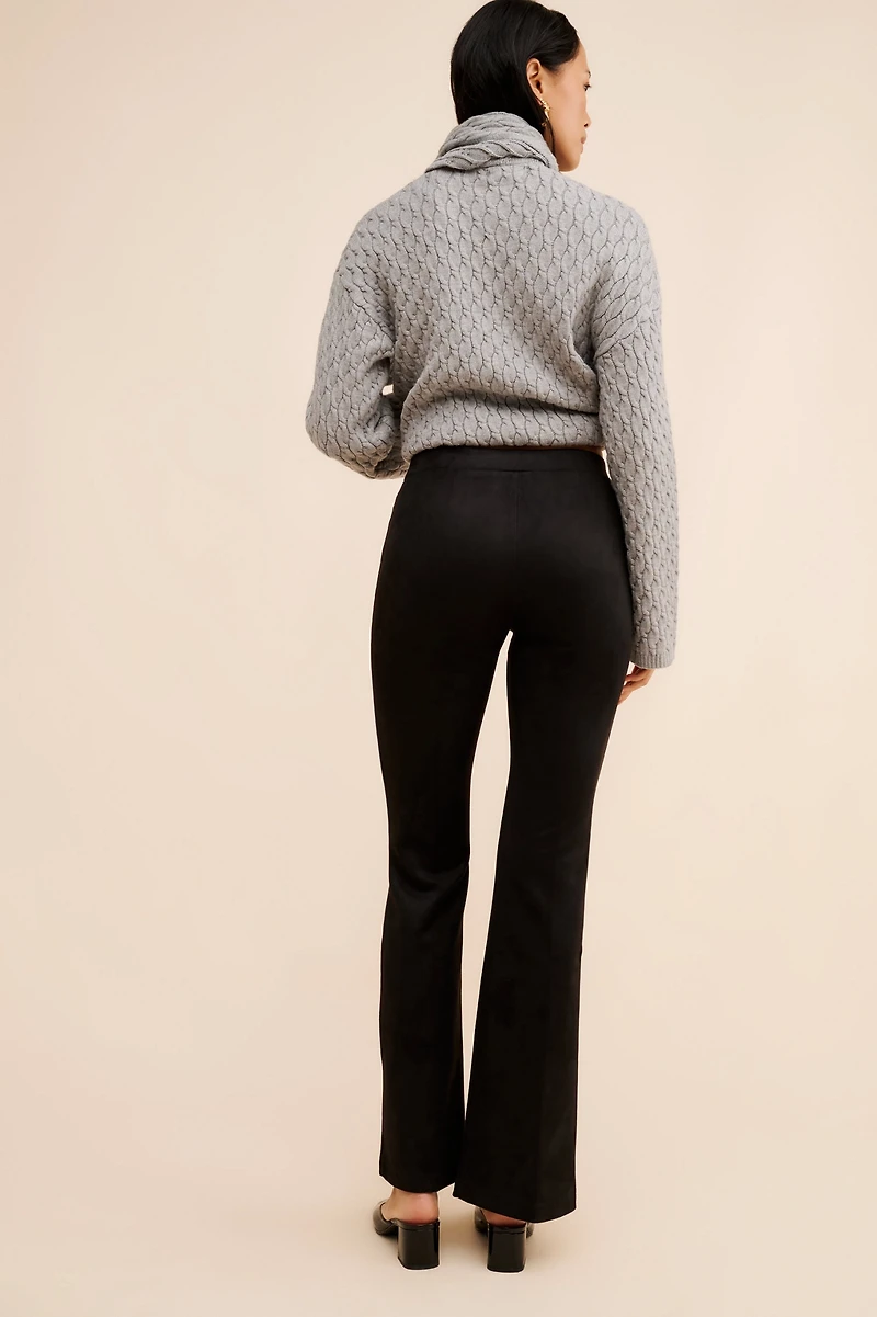 Sanctuary Lana Flare Vegan Suede Pants