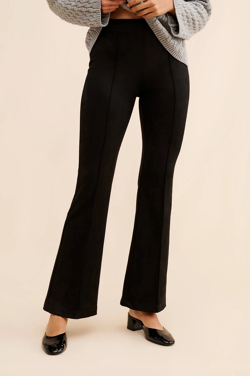 Sanctuary Lana Flare Vegan Suede Pants