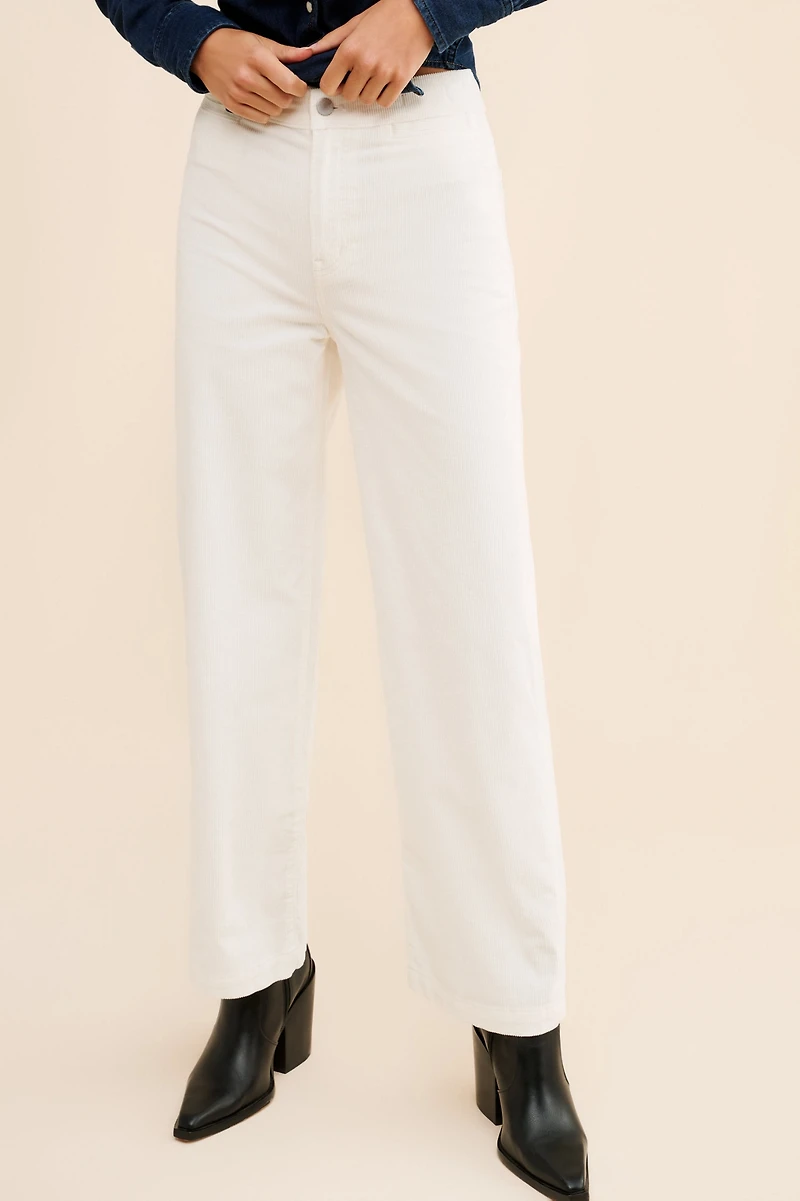 Madewell Emmett Wide-Leg Corduroy Pants