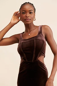 Nia Velvet Cutout Dress