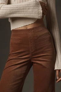 Pilcro Pull-On Mid-Rise Velvet Retro Flare Jeans