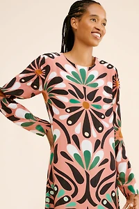 FARM Rio Ainika Flowers Long Sleeve Maxi Dress
