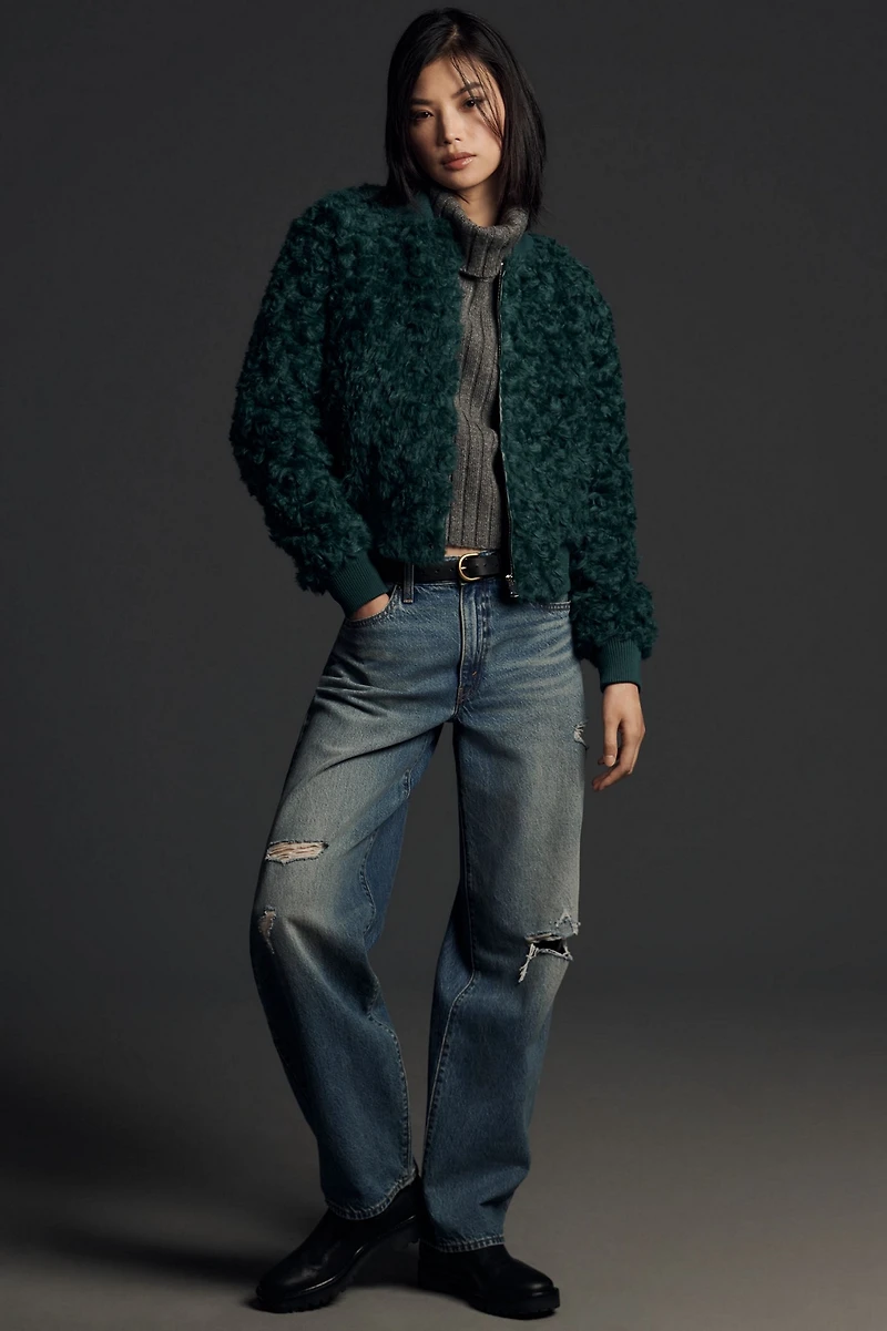 Curly Faux-Fur Jacket