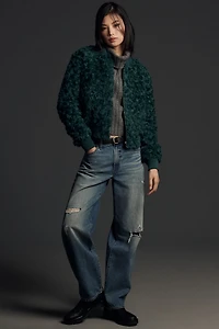 Curly Faux-Fur Jacket