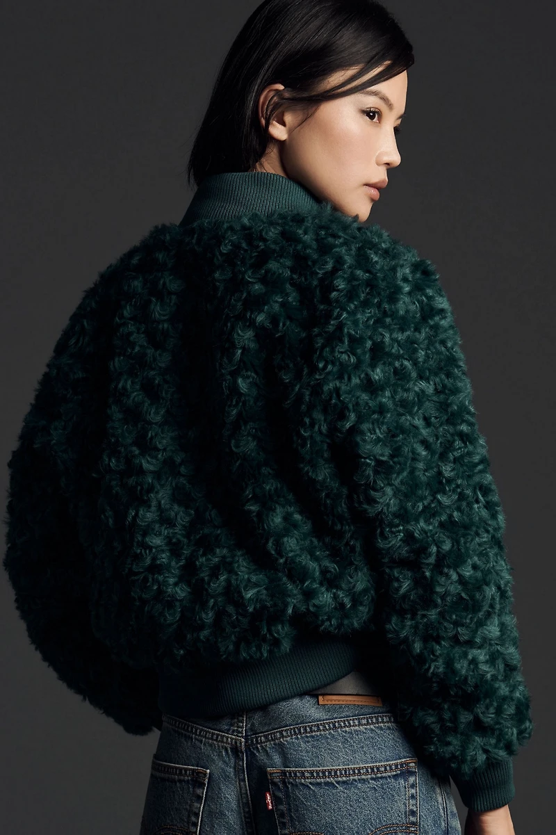 Curly Faux-Fur Jacket