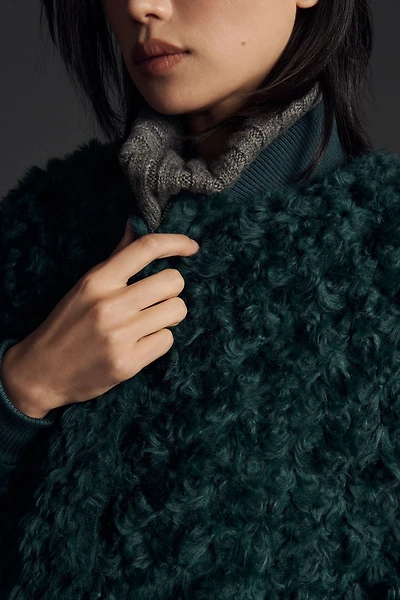 Curly Faux-Fur Jacket
