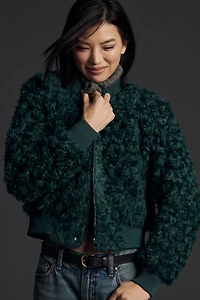 Curly Faux-Fur Jacket