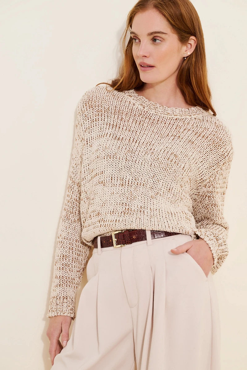 Little Lies Metallic Weave Sweater