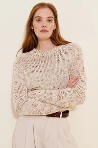 Little Lies Metallic Weave Sweater