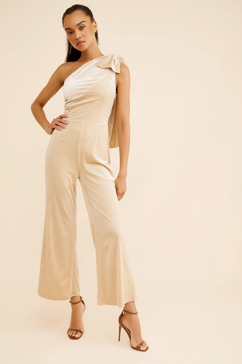 Sarah Hann Jacklyn One Shoulder Jumpsuit