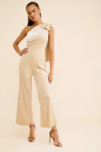 Sarah Hann Jacklyn One Shoulder Jumpsuit