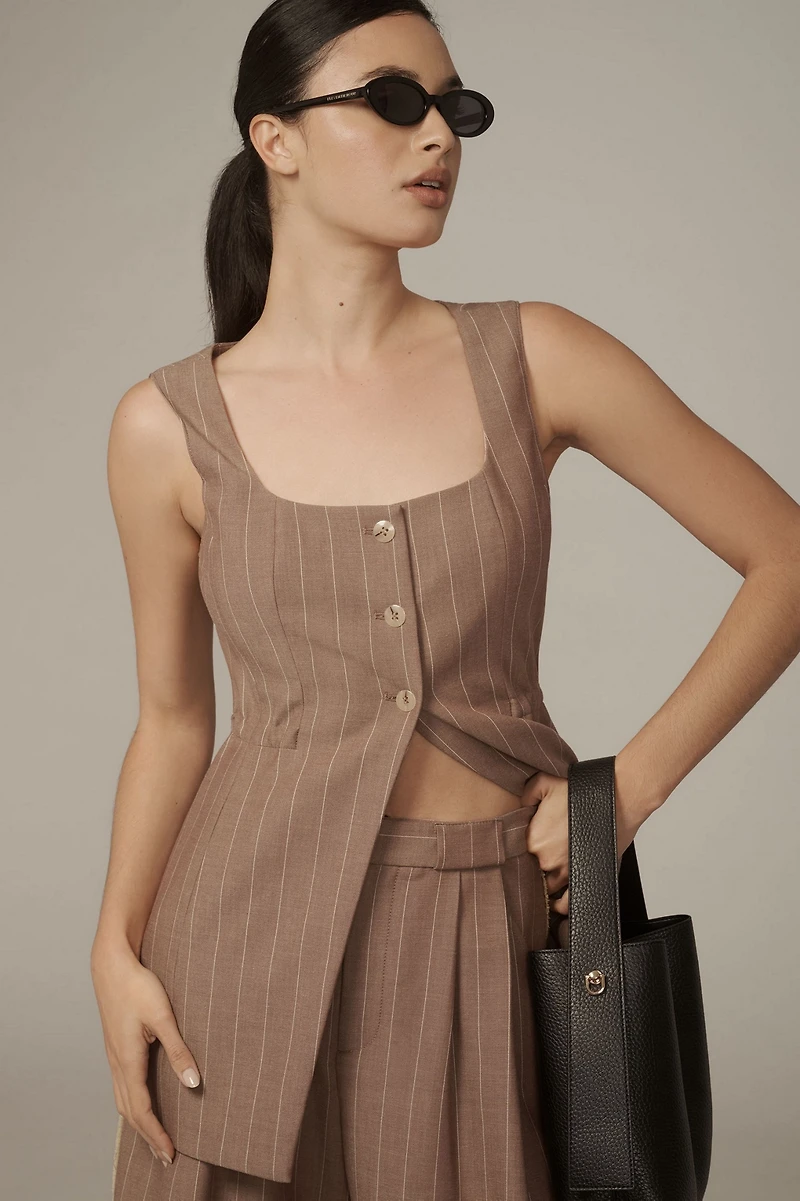 Long-Line Cutaway Vest