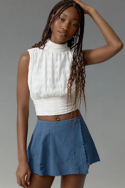 Asymmetrical Pleated Skort