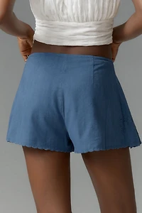Asymmetrical Pleated Skort