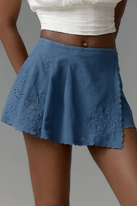 Asymmetrical Pleated Skort