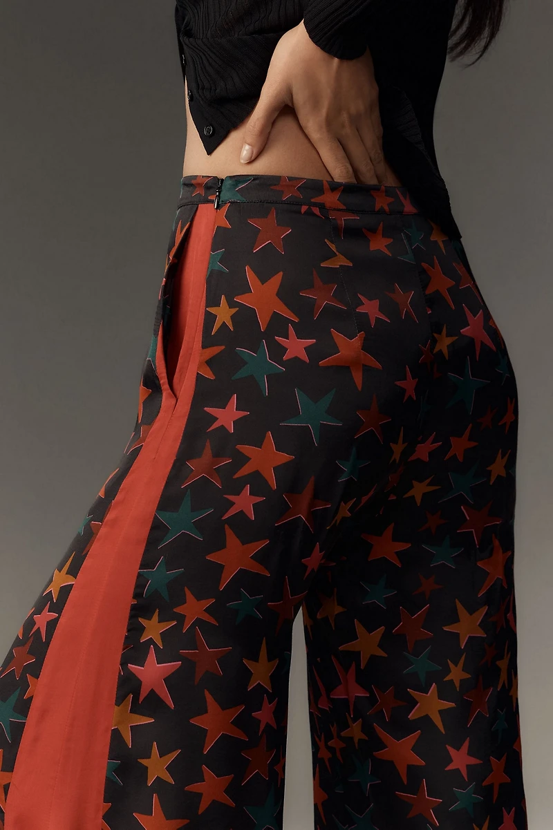 FARM Rio Star Print Wide Leg Pants