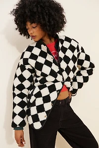 If By Sea Harlequin Oversized Fleece Jacket