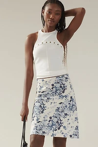 Tilda Linen Knee-Length Slip Skirt
