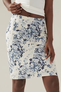 Tilda Linen Knee-Length Slip Skirt