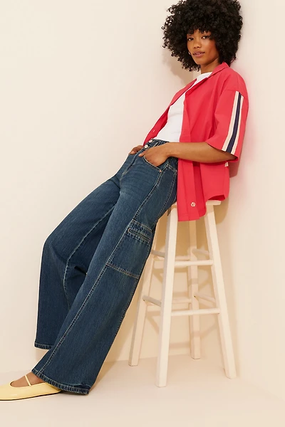 Habitual Cargo Extra Wide-Leg Jeans