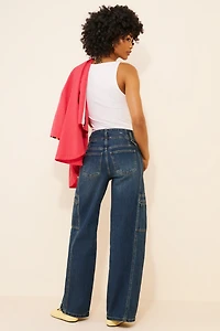 Habitual Cargo Extra Wide-Leg Jeans