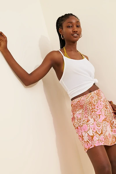 The Tilda Mini Slip Skirt