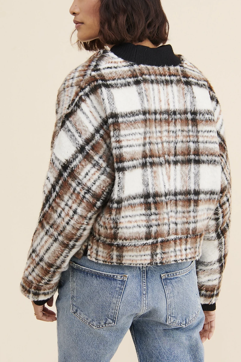Greylin Lawrence Plaid Cropped Jacket