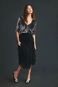 Pilcro Relaxed Velvet Buttondown