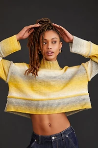Tie-Dye Turtleneck Sweater