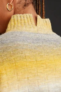Tie-Dye Turtleneck Sweater