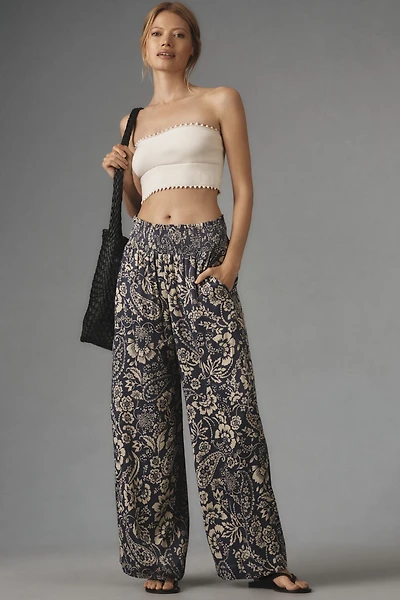 Maeve Printed Wide-Leg Pants