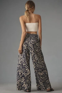 Maeve Printed Wide-Leg Pants