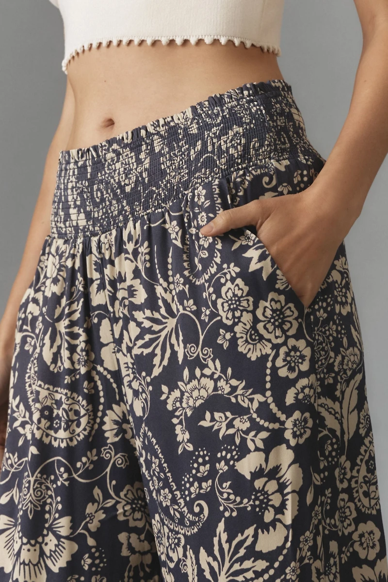 Maeve Printed Wide-Leg Pants