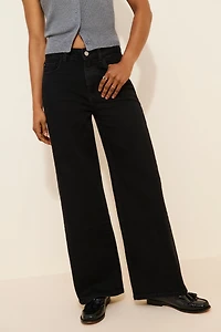 Warp + Weft Nce High-Rise Wide Leg Jeans