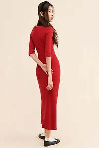 Favorite Daughter Cut-Out Knit Maxi Dress
