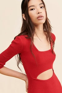 Favorite Daughter Cut-Out Knit Maxi Dress