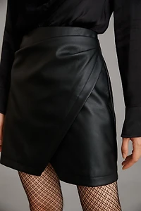 Maeve Plunge Vegan Leather Dress