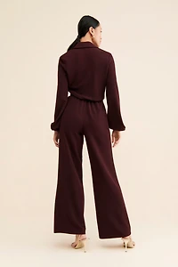 Awaylee Tie-Front Jumpsuit