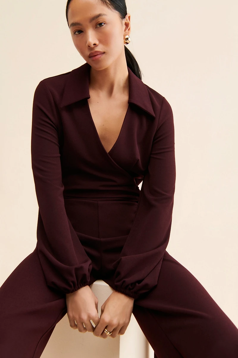 Awaylee Tie-Front Jumpsuit