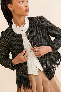See U Soon Tweed Sequin Jacket