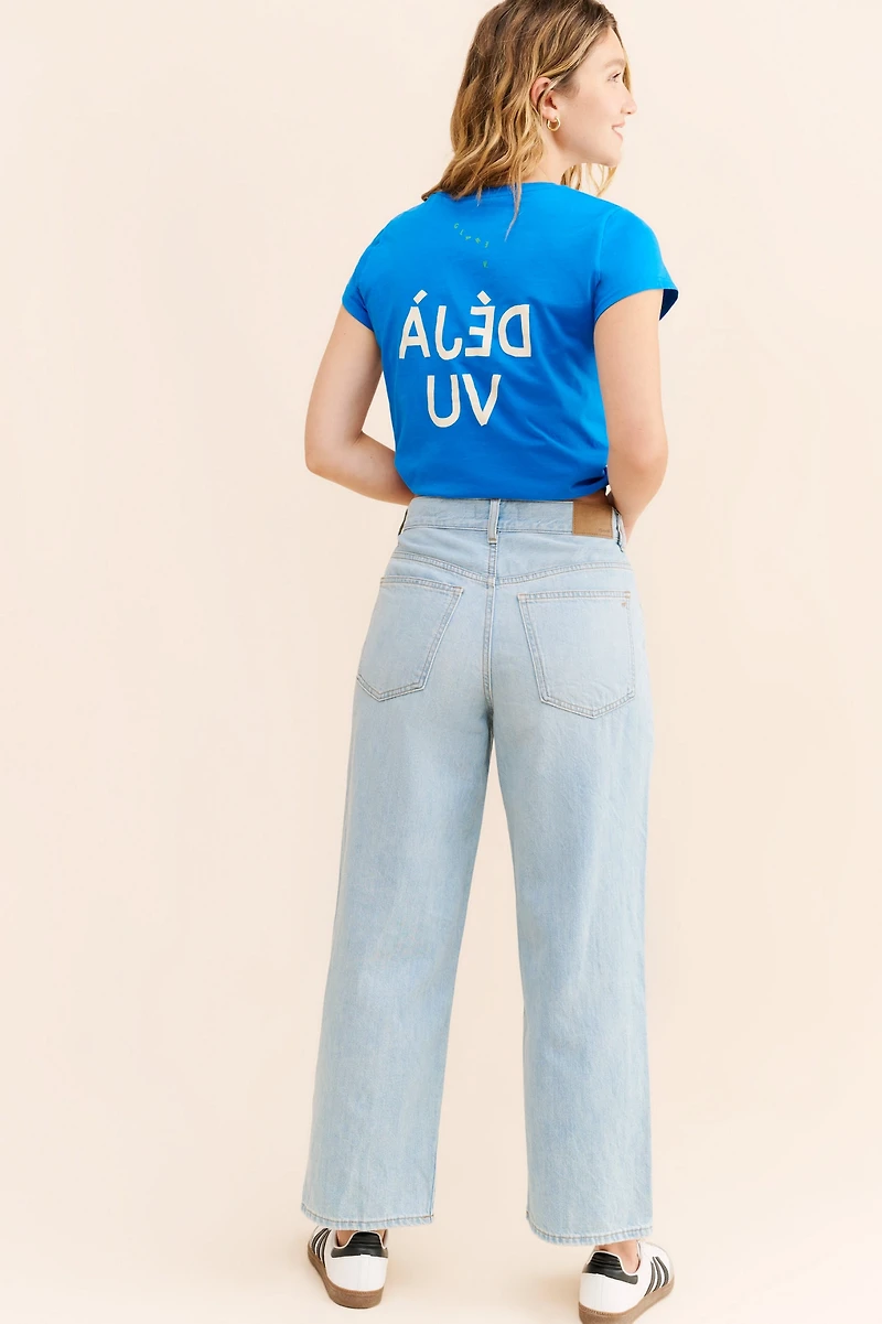 Madewell The Perfect Vintage Wide Leg Crop Jeans