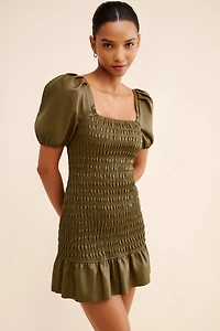 Saylor Ida Vegan Leather Mini Dress