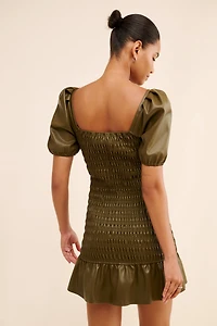 Saylor Ida Vegan Leather Mini Dress
