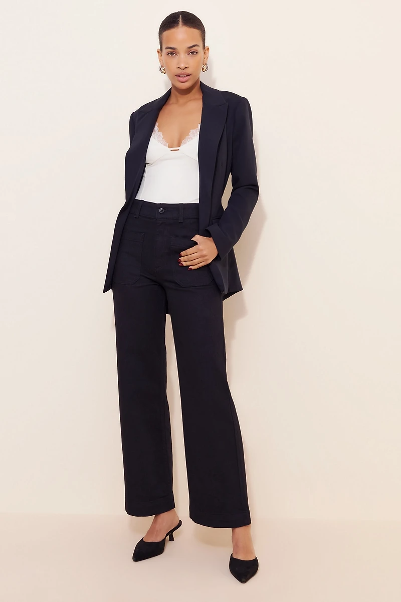 ASKK Sailor Wide-Leg High-Rise Jeans