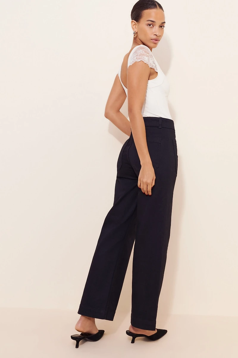 ASKK Sailor Wide-Leg High-Rise Jeans