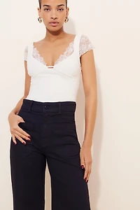 ASKK Sailor Wide-Leg High-Rise Jeans