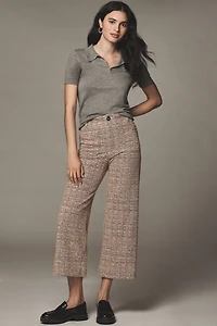 Colette Crop Wide Tweed Pants