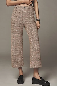 Colette Crop Wide Tweed Pants